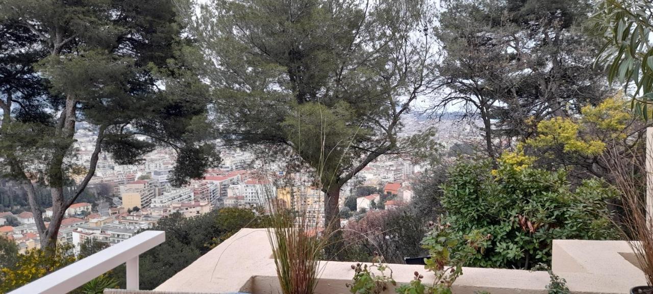 Chambre D Hote Avec Clim Terrasse Et Petit Dejeuner Hauteurs De Nice Bagian luar foto