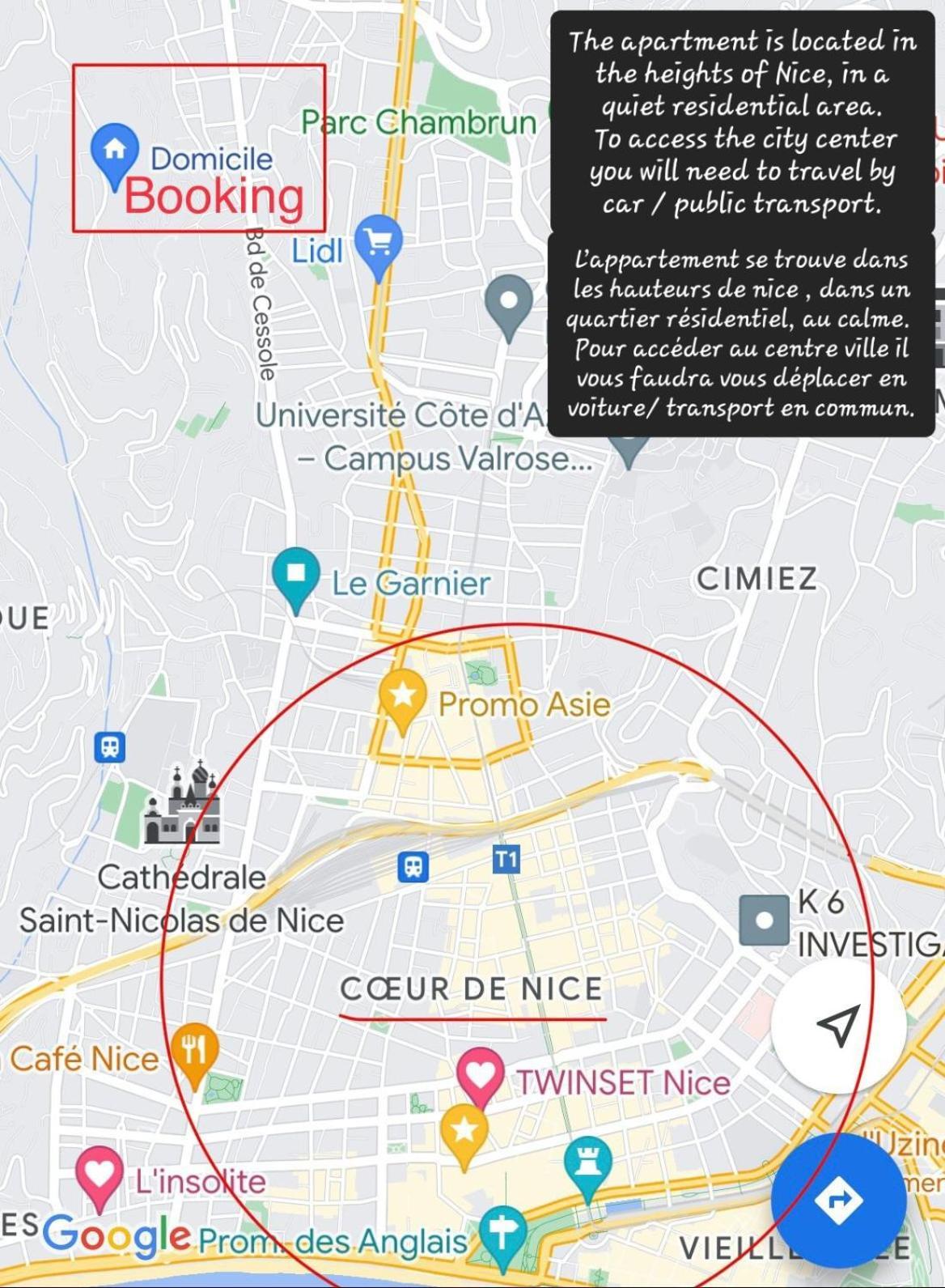 Chambre D Hote Avec Clim Terrasse Et Petit Dejeuner Hauteurs De Nice Bagian luar foto