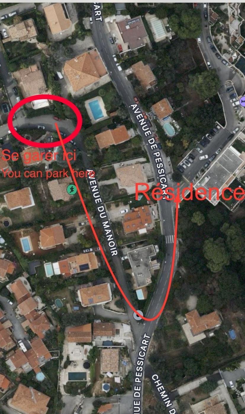 Chambre D Hote Avec Clim Terrasse Et Petit Dejeuner Hauteurs De Nice Bagian luar foto
