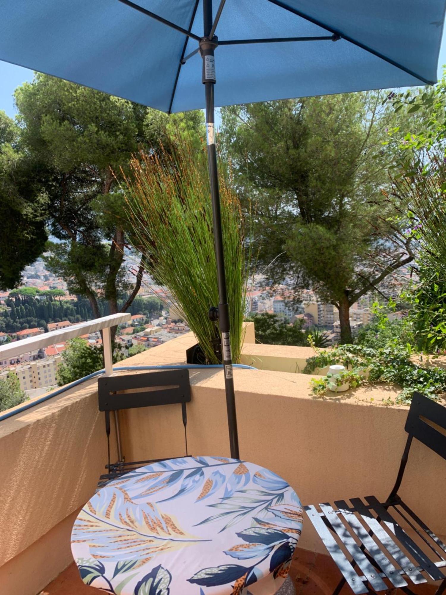 Chambre D Hote Avec Clim Terrasse Et Petit Dejeuner Hauteurs De Nice Bagian luar foto